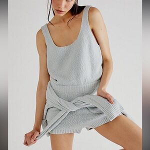 Free People Movement Romper Light Blue Medium